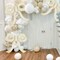 4 Pcs Bow Decorations Cream Bow Balloons for Girl Women Bow Themed Party Decorations Giant Foil Beige Balloons for Baby Shower Gender Reveal Decor Party Supplies